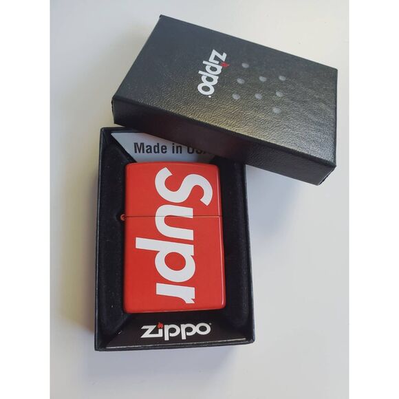 Supreme | Accessories | Genuine Zippo Supreme Logo Red Supreme | Accessories | Genuine Zippo Supreme Logo Red